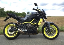 Motorradführerschein und Ausbildung für Klasse A mit der Yamaha MT 07 Moto Cage